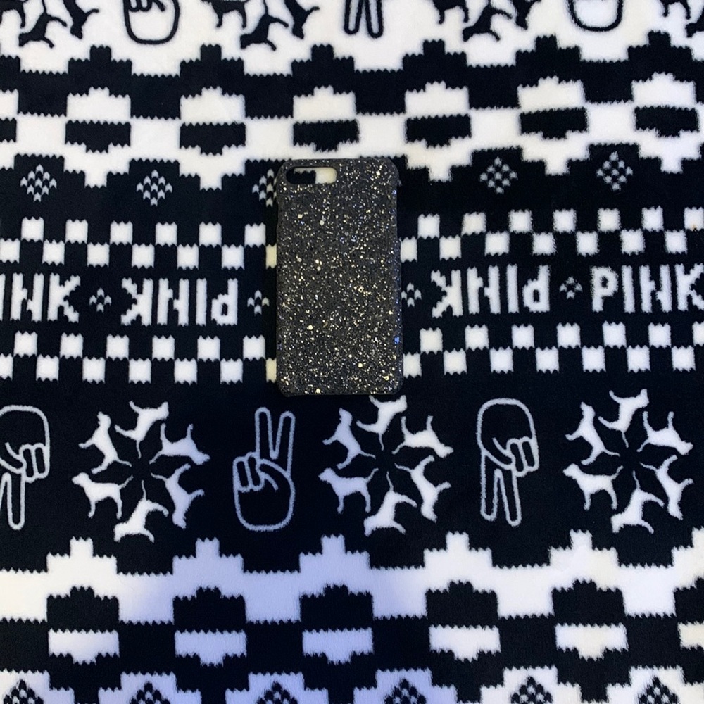 Black Sparkle Iphone 7 Plus case